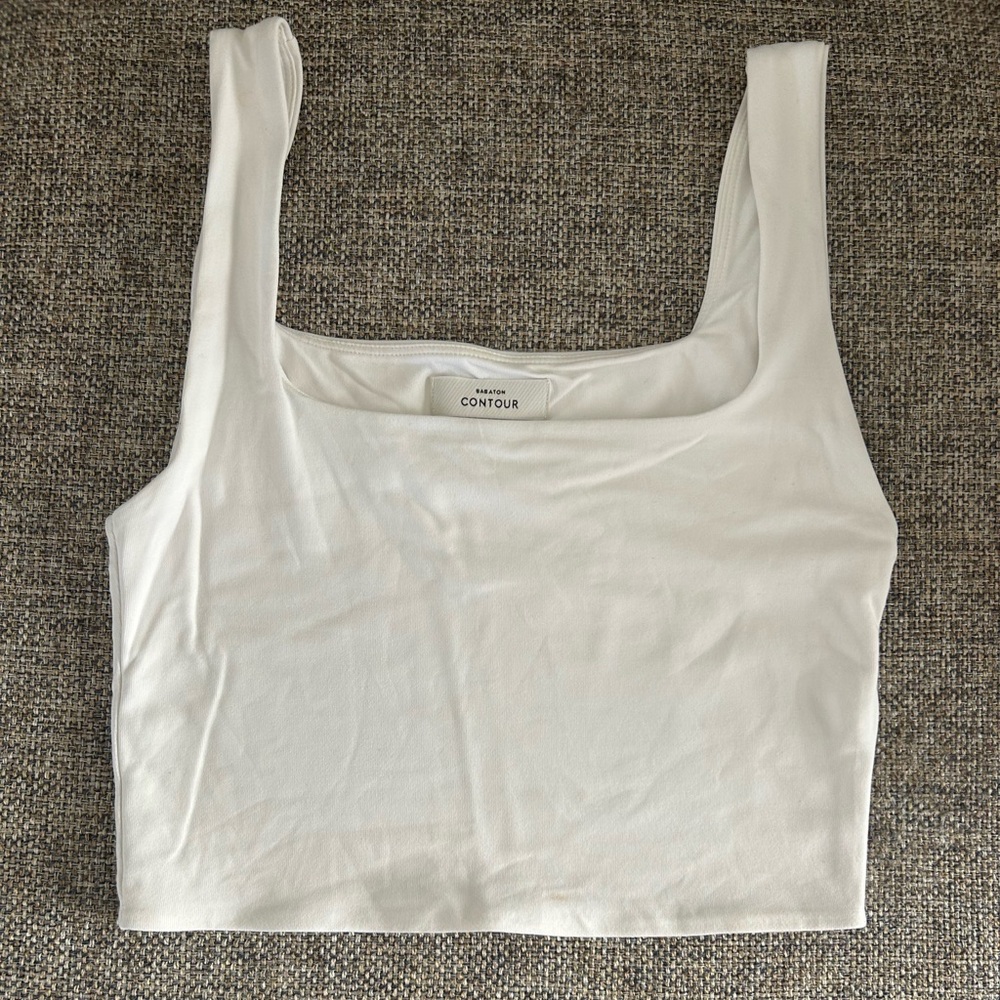 Babaton White Crop Top